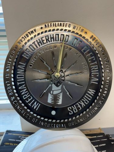 Custom IBEW Local 125 Wall Clock